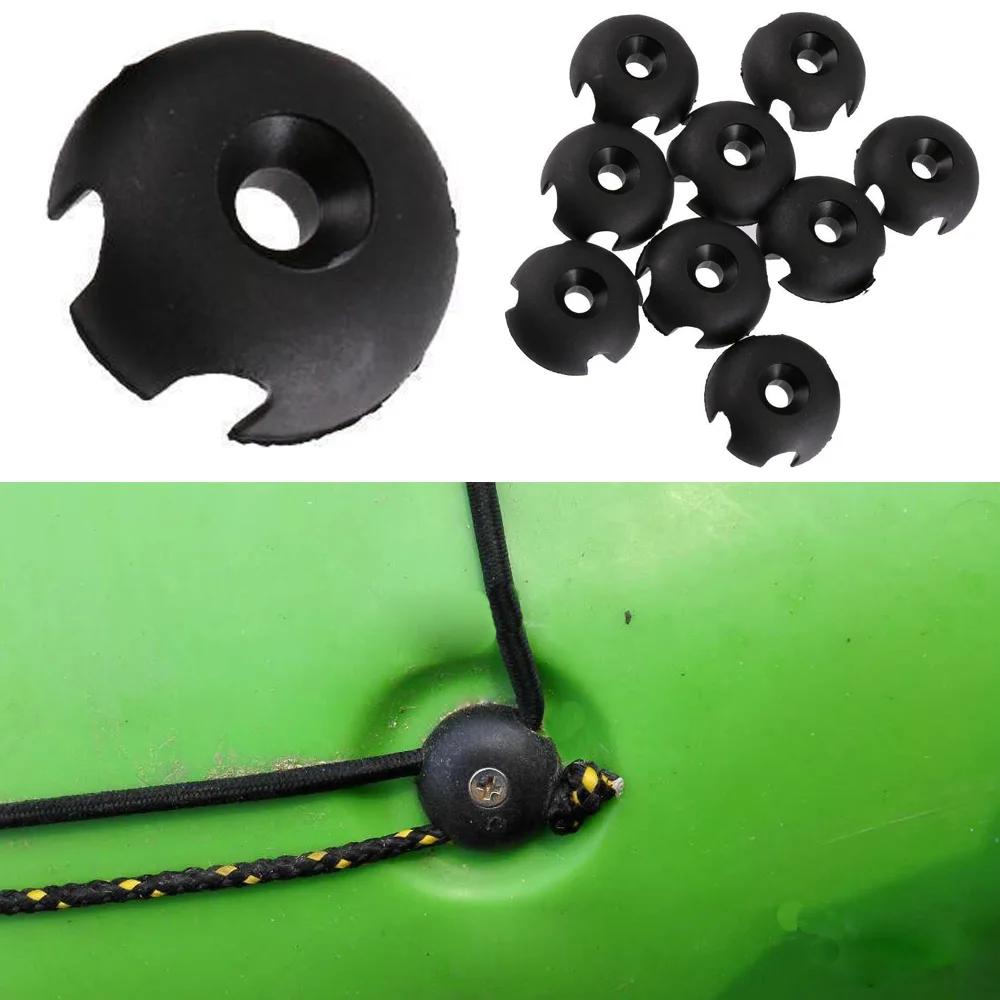 Plastic Deck Line Guide Slotted Round Kayak Deck Line Guide For Boat Kayak Out Fitting Deck Sailing Rigging
