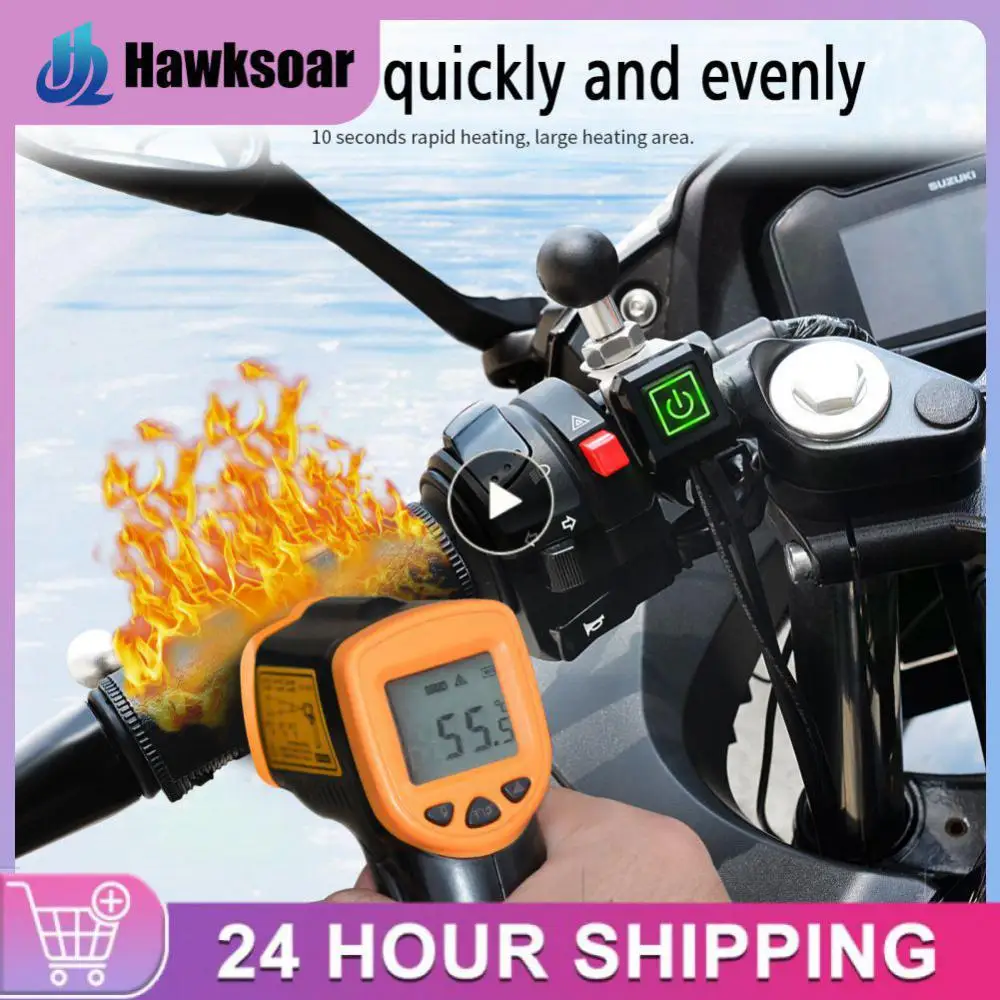 

Hot Handlebar Anti Slip 12v Heating Handlebar Cover Temperature Control Anti Vibration Electric Heating Handlebar Cover