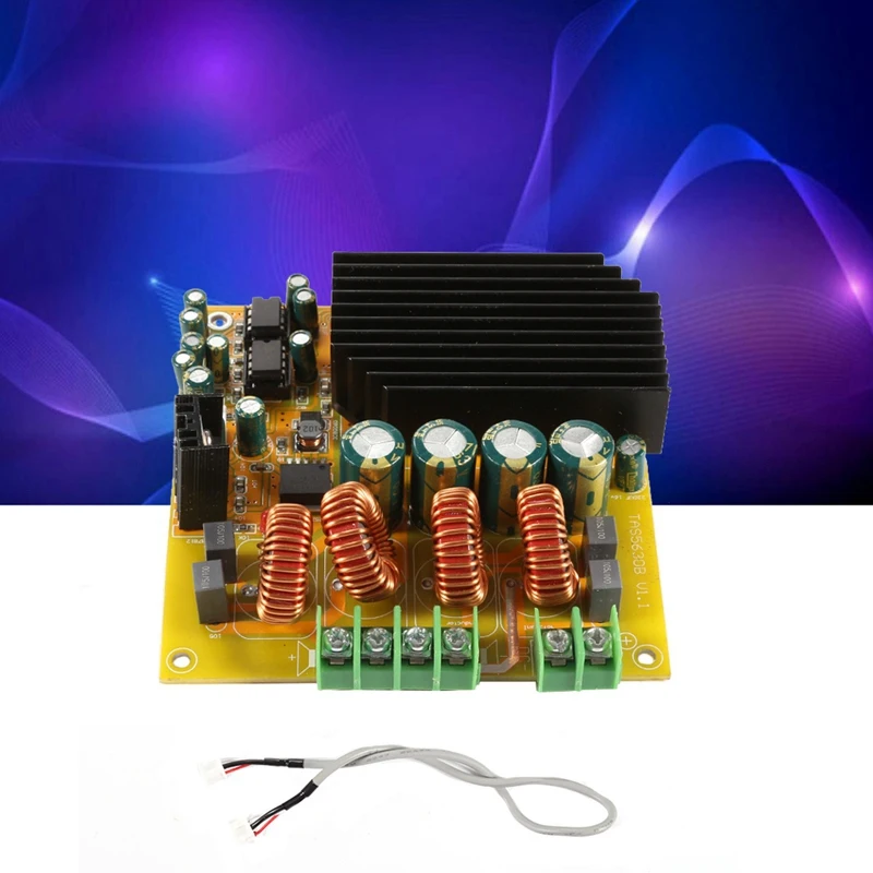 Модуль платы усилителя 2X300 Вт двухканальный TAS5630 с предусилителем AD827 цифровой HIFI