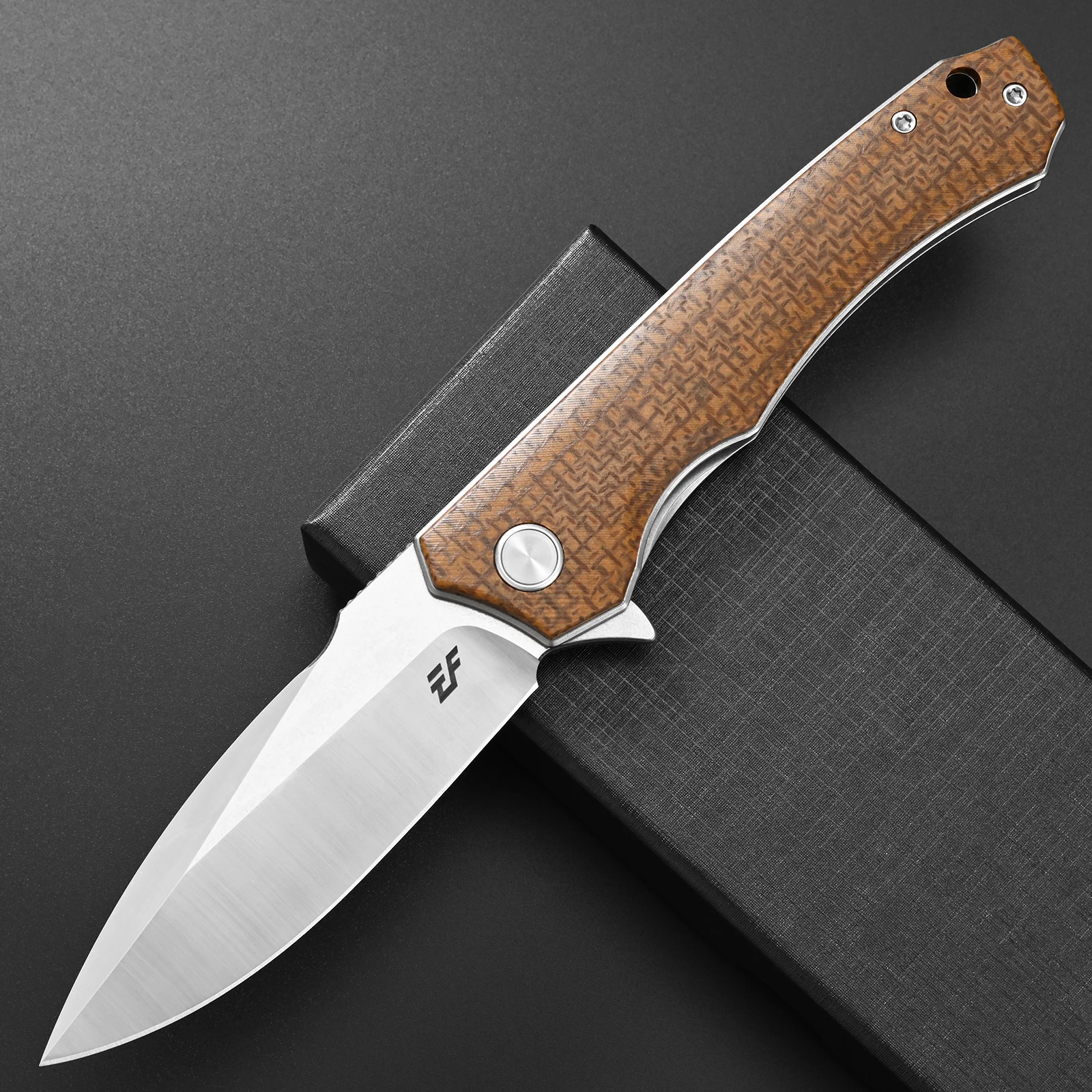 Фото Складной нож Eafengrow EF976 с лезвием из стали VG-10 и рукоятью из микарты, EDC-инструмент, карманный нож для работы на открытом воздухе и кемпинга №3