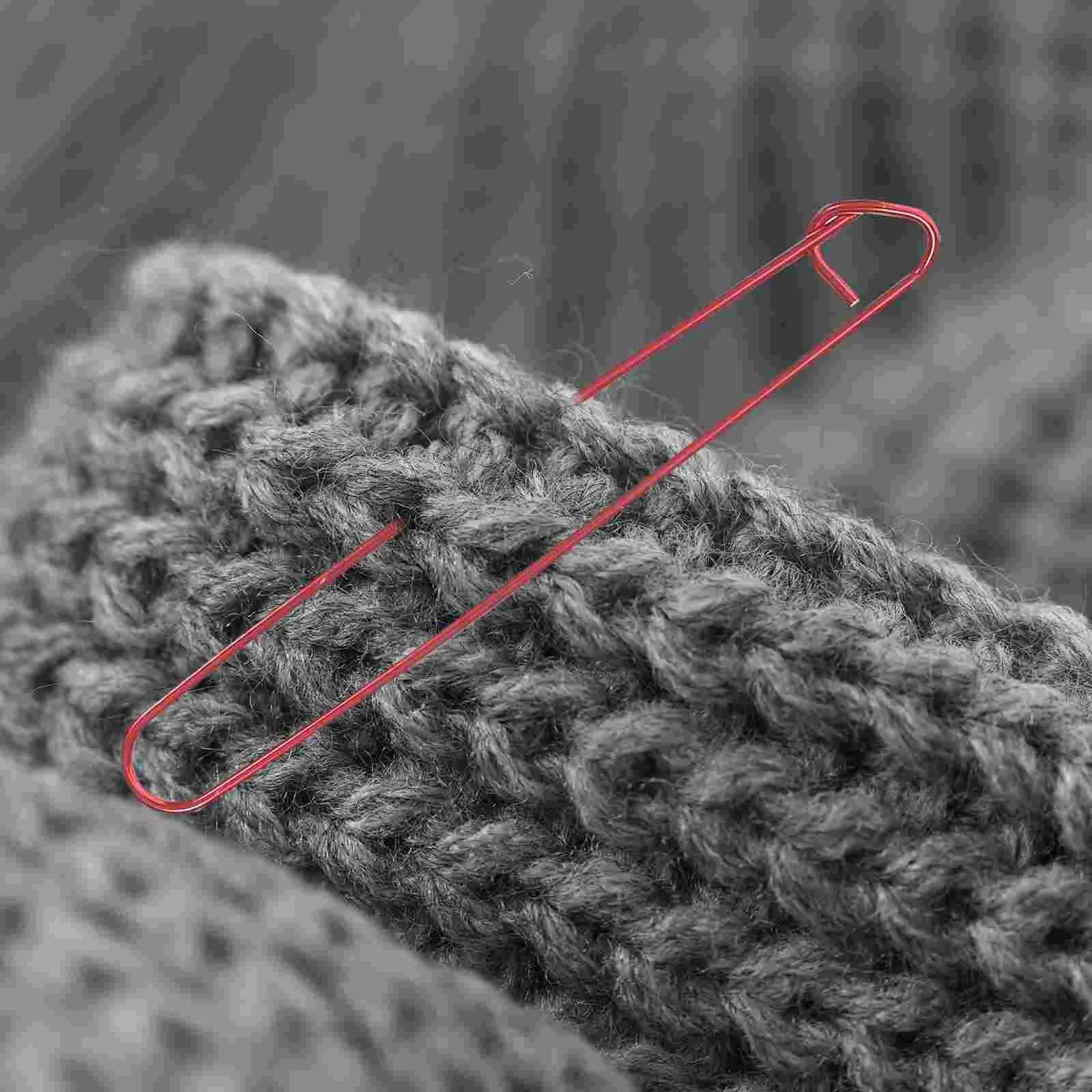 

Knitting Holder Yarn Holderscrochet Safety Pinsneedle Pin Accessories Markers Cable Knit Locking Notions Aluminum Weaving