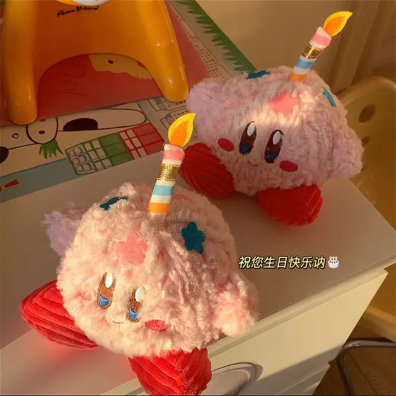 

15cm Japan Anime Star Kirby Stuffed Toys Kawaii Cute Plush Doll Cartoon Soft Peluche Children Christmas Birthday Gift