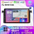 Автомагнитола для BMW E46 Coupe M3 Rover 316i 318i, мультимедийный видеоплеер на Android 11, 8 ГБ ОЗУ, 128 Гб ПЗУ, с GPS Навигатором, типоразмер 2 din