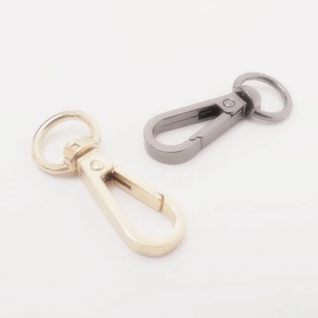 

Leather Hook,Dog Clasps,Purse Hook,Swivel Hook,Small Purse Clasp,Chain Snap, Round Base,Inner 3/8 Inch 6pcs HK-076