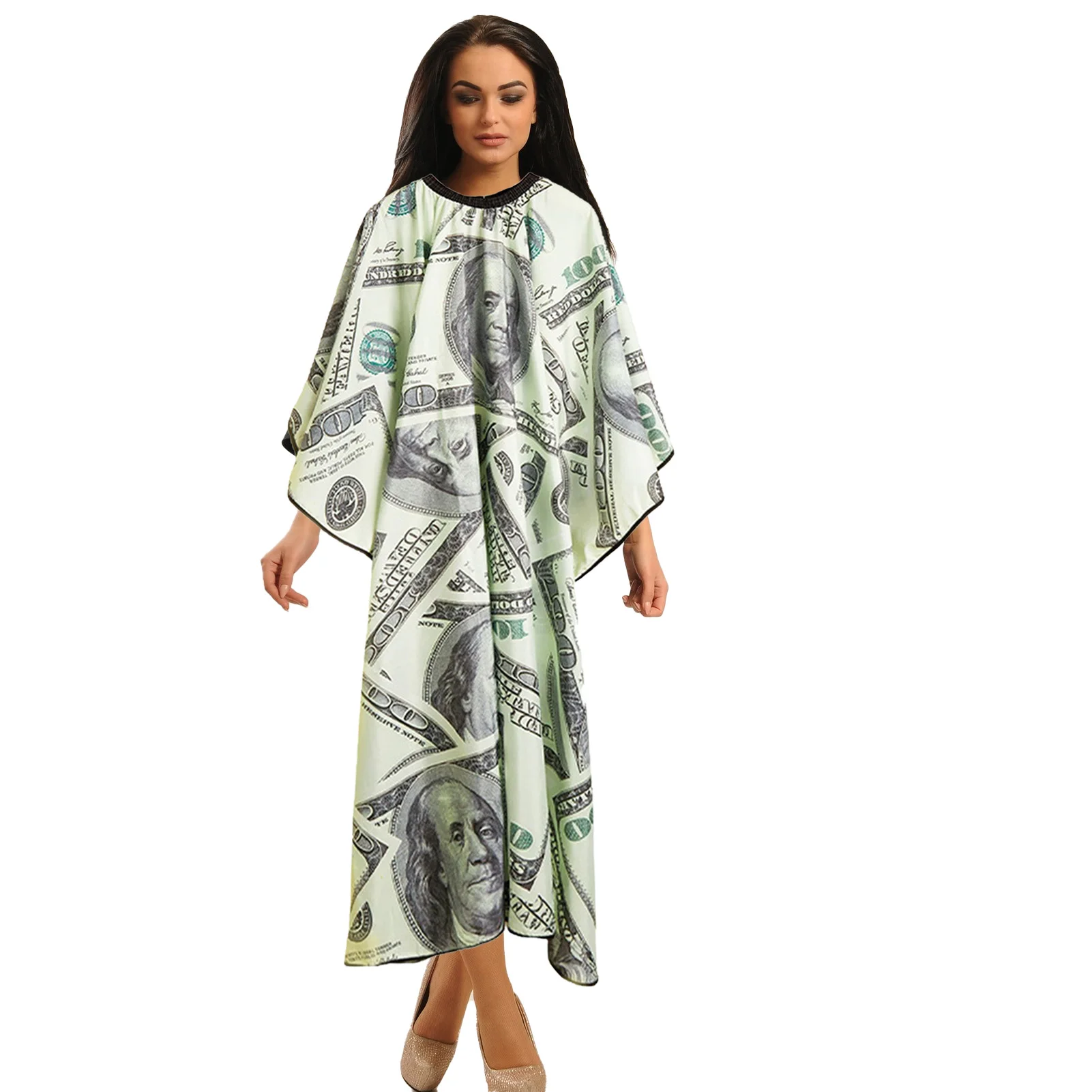 

Barber Cape Linen Hair Cutting Cape With Closure Snap Professional Stylist Hairdresser Barber Apron For Hair Dye Hair Color