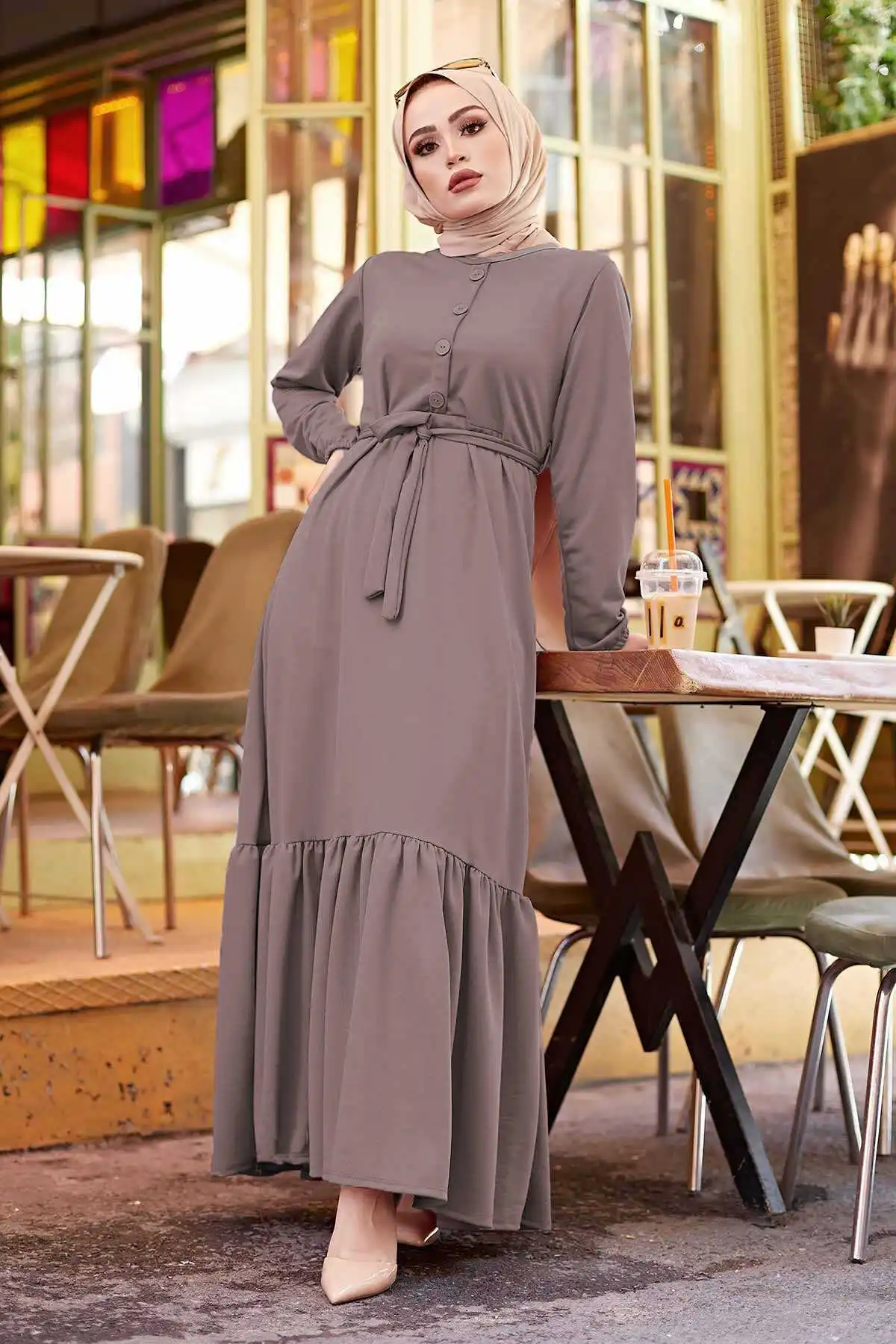 Dress women's dresses 2021 kaftan abaya long Muslim evening dresses hijab abayas Turkish Hijab Party Casual women clothes