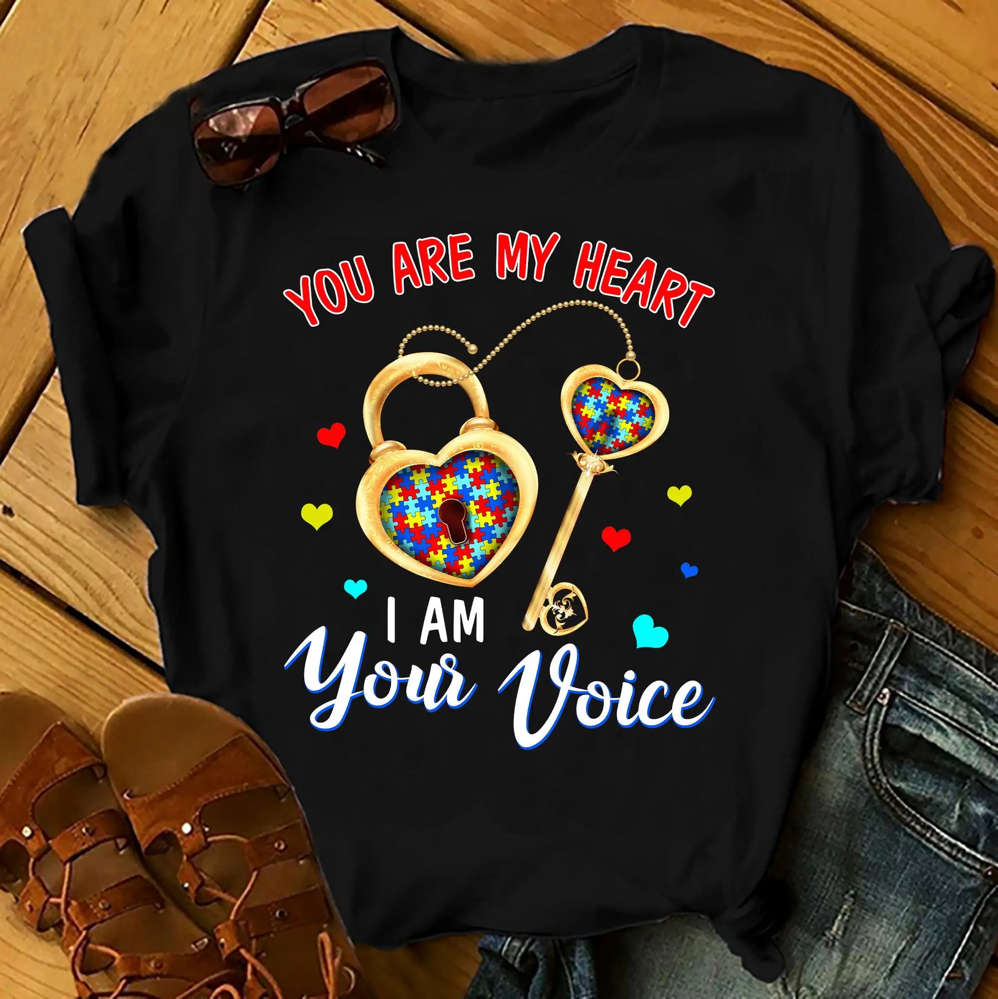 

I Am Your Voice - Autism Awereness T-Shirts Men Woman Birthday T Shirts Summer Tops Beach T Shirts Anime T Shirts Xs-5Xl Unisex
