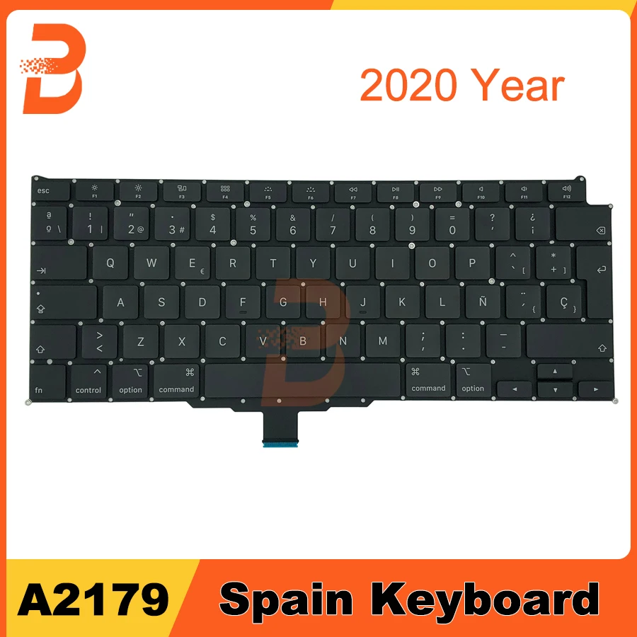 

Новая сменная Клавиатура для ноутбука Macbook Air 13, A2179, испанская раскладка клавиатуры 2020 года EMC 3302