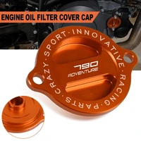 motorcycle refit engine oil filter cover cap engine tank covers oil cap for 790adventure r 790 adventure s 2019 2020 2021 790adv
