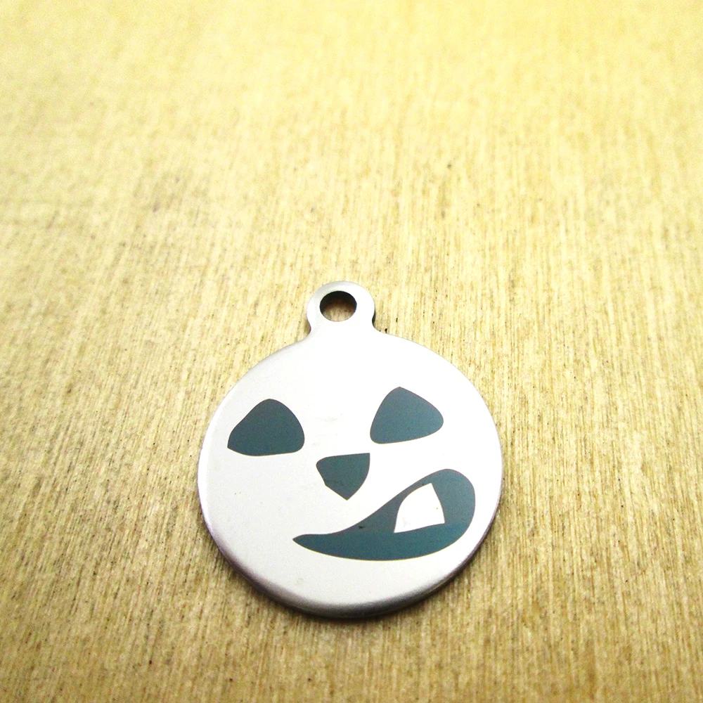 20 шт. -- лица Джека Скеллингтона 30 подвесок из нержавеющей стали - Лазерная