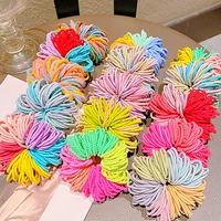 100pcs hair accessories multi colored pigtails hair tie scrunchie rubber band girls cute colorful spiral high elastic hair bands