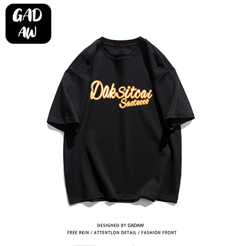

Man T-shirts High Quality Cotton Korean Streetwear y2k Short-Sleeved Casual Loose Oversized Large Men Women Couple Clothes Tops