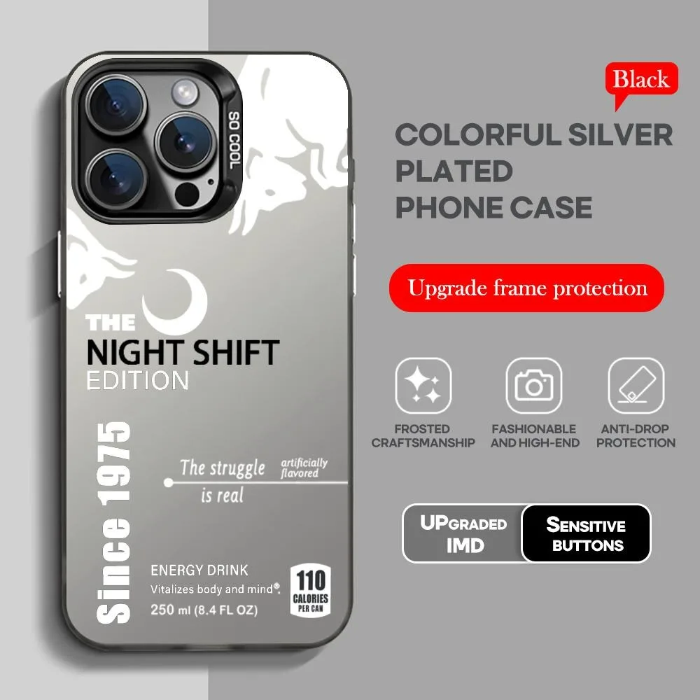 Фото Красочный чехол для телефона черного цвета lMDColor Silver Shell для lPhone 16, 16e, 15, 14, 13, 12, 11 Pro Max Plus R-RedE inB-B-Bulles с 1975 г. №3
