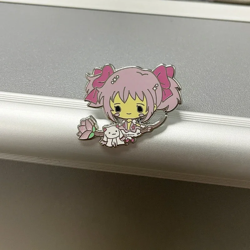Puella Magi Madoka Magica Magic Kyubey Cat Аниме девушка эмаль значок (art.: 3920c90cff155) - 3920c90cff155