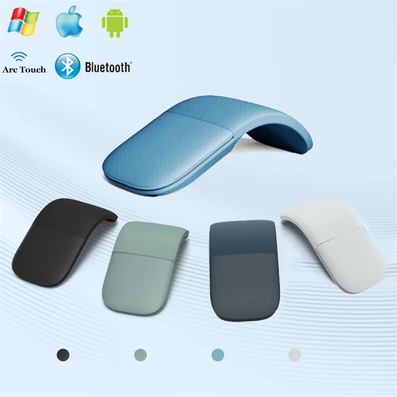 

Wireless Arc Touch Mouse For Microsoft Portable Bluetooth Mause Thin Laser Ergonomic Mice For Notebook Laptop Mac Surface Go