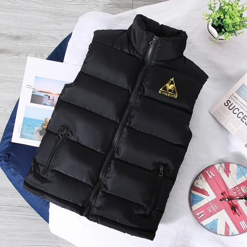 New Mens Oudoor Down Vest Winter Fashion Luxury Windproof Sleeveless Puffer Jacket for Male Sports Warm Motorcycle Cloth Waist