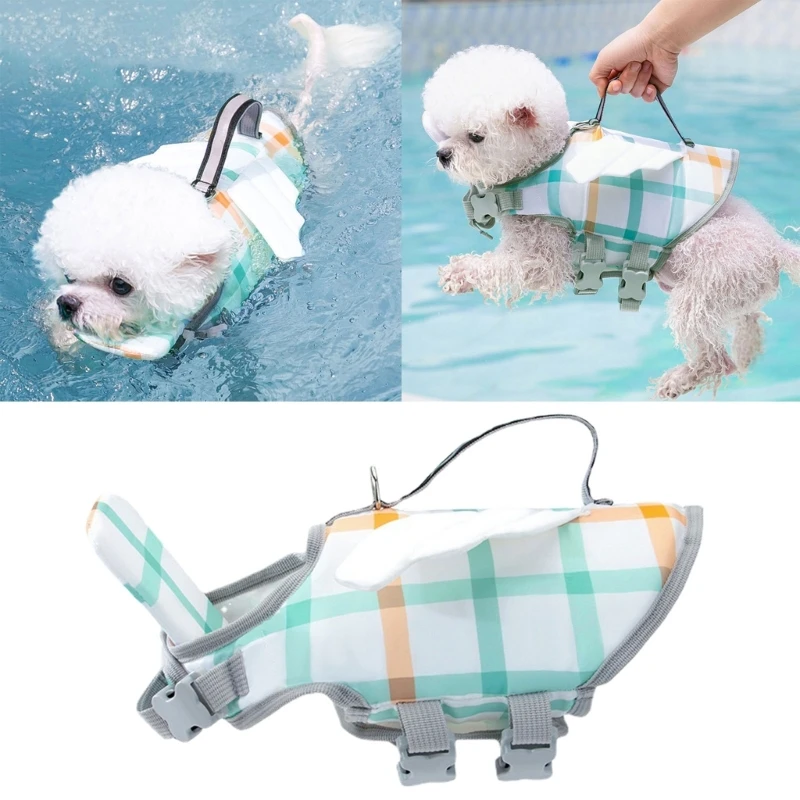 

Dog Dog Lifesaver Vest with Rescue Handle for Swimming Boating