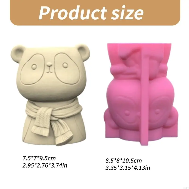 94PB Panda Pen Holder Silicone Table stable ornament ornament сочные плантаторы цветочные формы