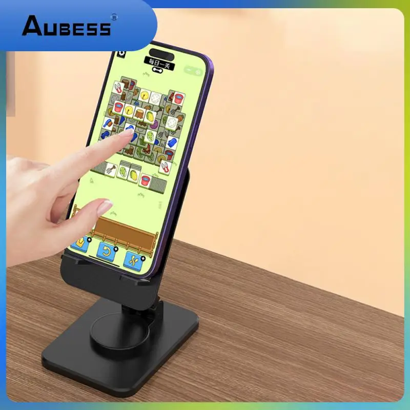 

1 Pcs Mobile Phone Holder Stable Folding Lifting Desktop Holder Multifunctional Adjustable Portable Phone Bracket Silver