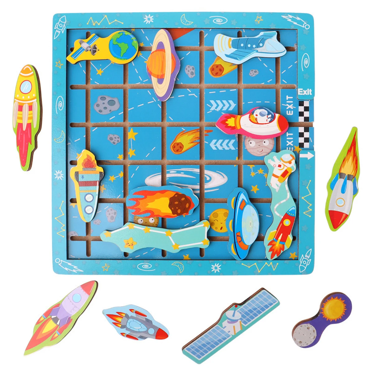 

Children Early Educational Puzzle Toys Space Mobile Games Hand Eye Coordination Exercise Parent-child Interactive Desktop Games