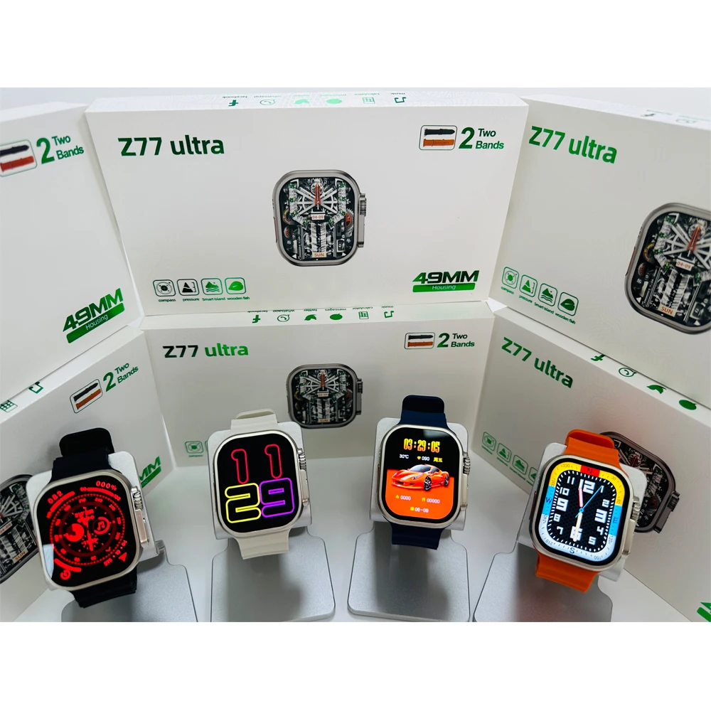

New Z77 Ultra Smart Watch NFC 49MM AMOLED Smartwatch Series 8 Bluetooth Call Watch Ultra Wireless charging Series 9 for Apple