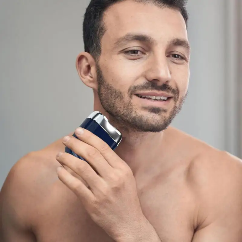 

Mini Electric Shaver Waterproof Deep Cleaner USB Chargeable Men Razor Multi-functional 1pc Portable Mini Electric Razor