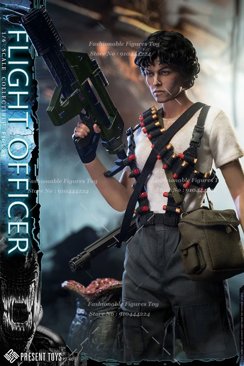 PRESENT TOYS PT-sp60 1/6 Женский солдат Полетный офицер Ripley 12 дюймов Полный набор Фигурка