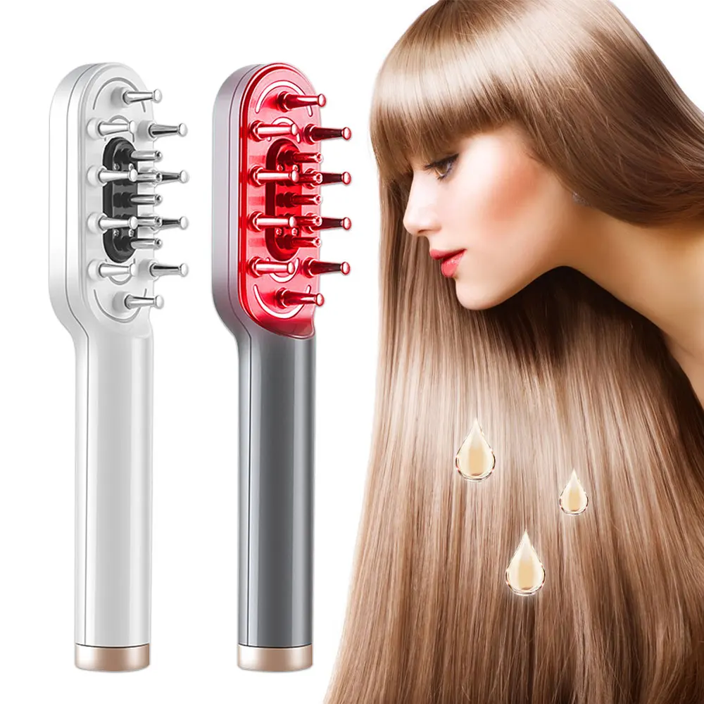 

RF Hair Growth Comb EMS Electirc Scalp Massager For Hair Growth LED Laser Comb for Hair Loss Treatment Head Massage Tool Beauty