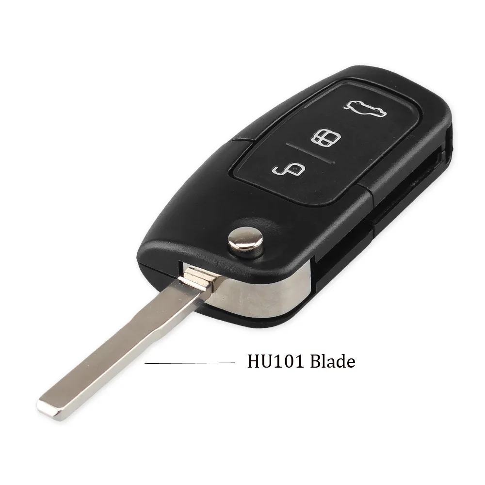 

3-кнопочный флип-чехол KEYYOU для автомобильного ключа для Ford Fusion Focus Fiesta C-Max S-Max Ka Mondeo Galaxy MK3 MK4 MK7