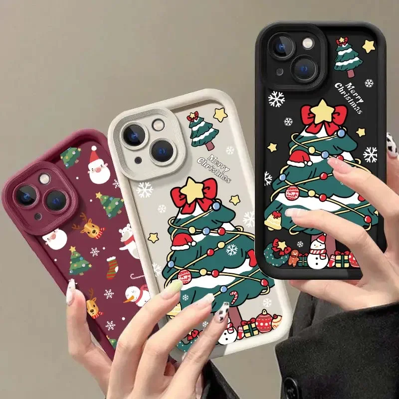 Christmas Case for VIVO Y17S Y27 Y21 Y22 Y22S Y33S Y21A Y21S Y33T Y12 Y02T Y15S Y01 Y02A Y02 Y03 Y35 X90 X80 X70 X60 X100 Pro