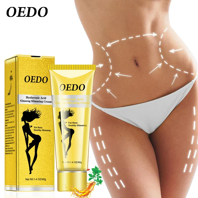 Hyaluronic Acid Ginseng Slimming Cream Burning Fat Quickly Remove Cellulites Firming Tighten Belly Big Arms Whitening Body Cream
