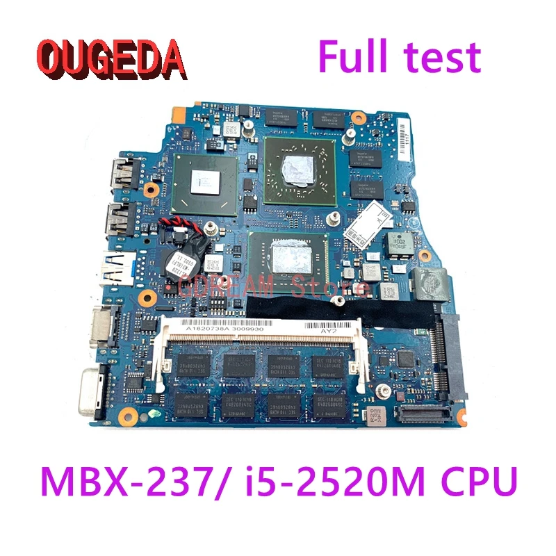 Фото OUGEDA для Sony VAIO VPCSB VPCSA MBX-237 A1820738A материнская плата V030 1P-0111200-A013 i5-2520M процессор GPU Встроенная Материнская плата HM67 №1