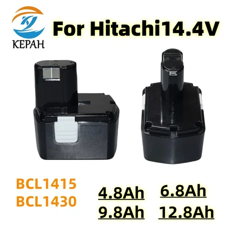 Сменный аккумулятор для электроинструмента 14,4 В 4,8-12,8 мАч для Hitachi BCL1430 CJ14DL DH14DL EBL1430 BCL1415 NI-MH
