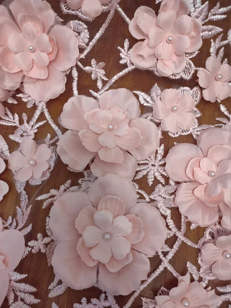 Трехмерные цветочные свадебные платья тканевые аксессуары для одежды украшение