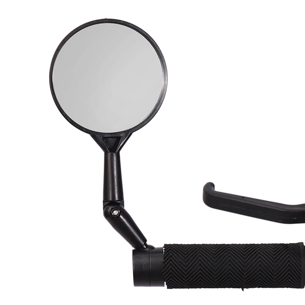 

Rear View Mirror 3\" Convex Lens Fits Mountain / Commuter Bikes Bicycle Handlebar Rearview Mirror Bendable Cycling Parts