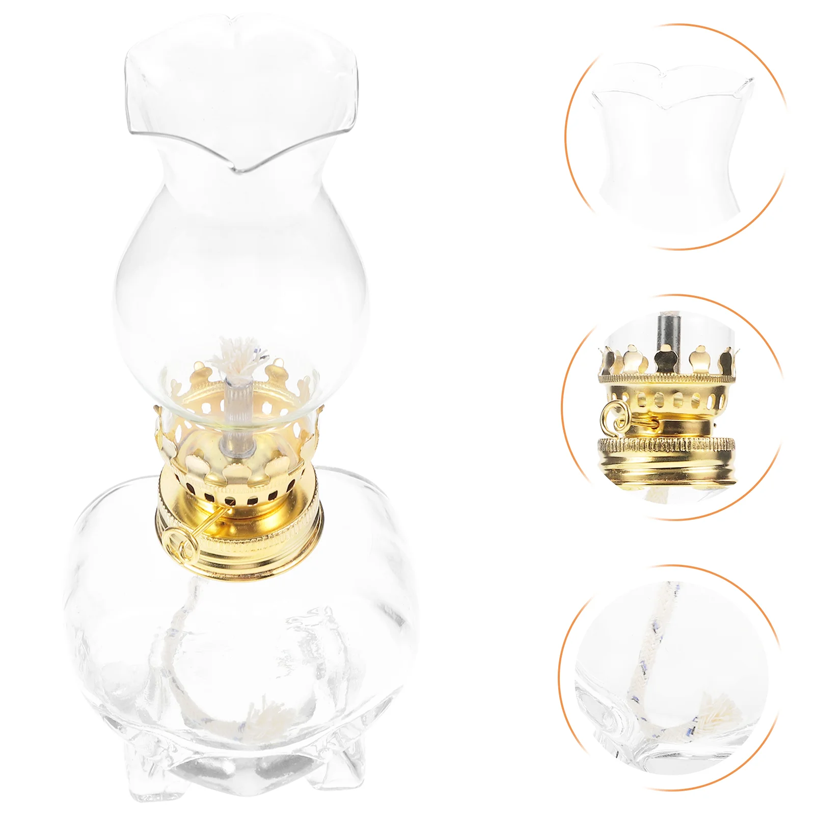 

Light Fixture Table Kerosene Lamp Decorative Oil Indoor Temple Decoration Glass Lamps