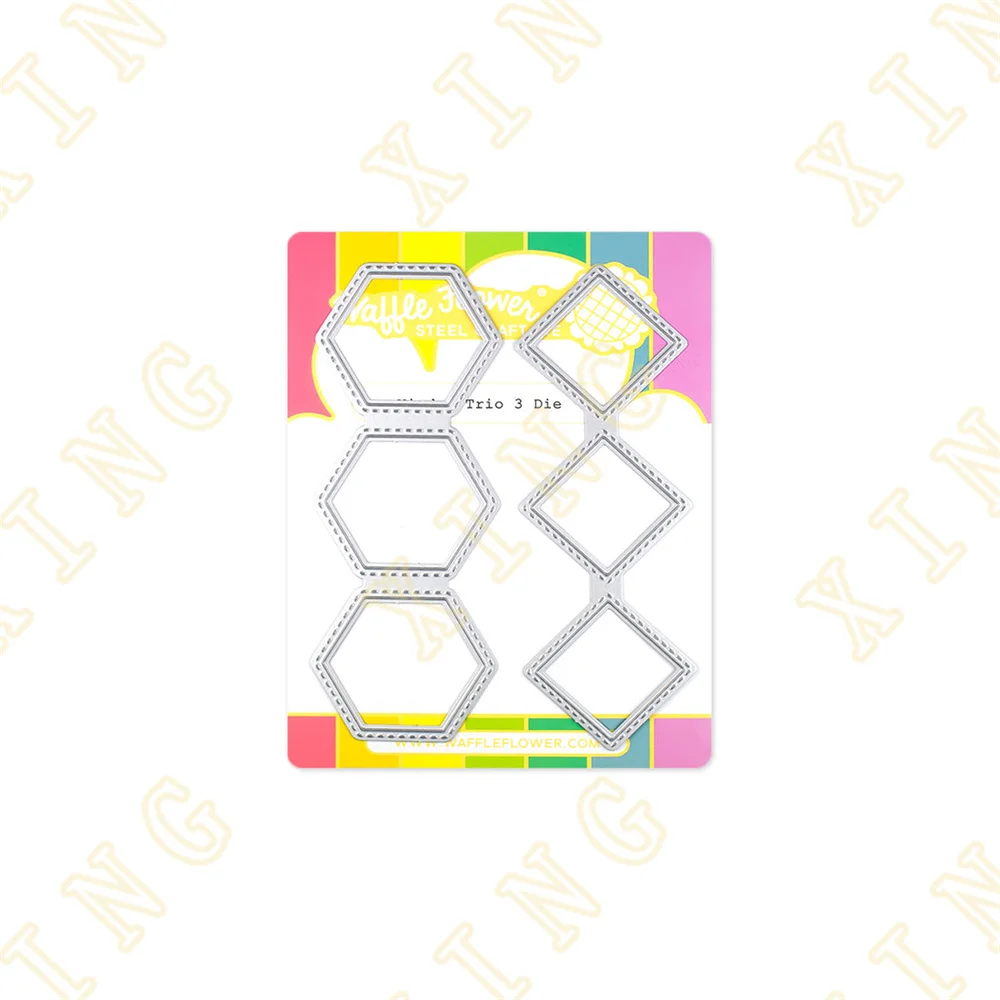 

New Window Trio Metal Cutting Dies for DIY Scrapbooking Crafts Dies Cut Stencils Maker Photo Album Template Handmade Decoration