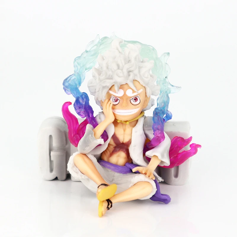 Новинка 9 см мини One Piece Y z Luffy Gear 5 фигурка Ника статуя аниме Статуэтка из ПВХ