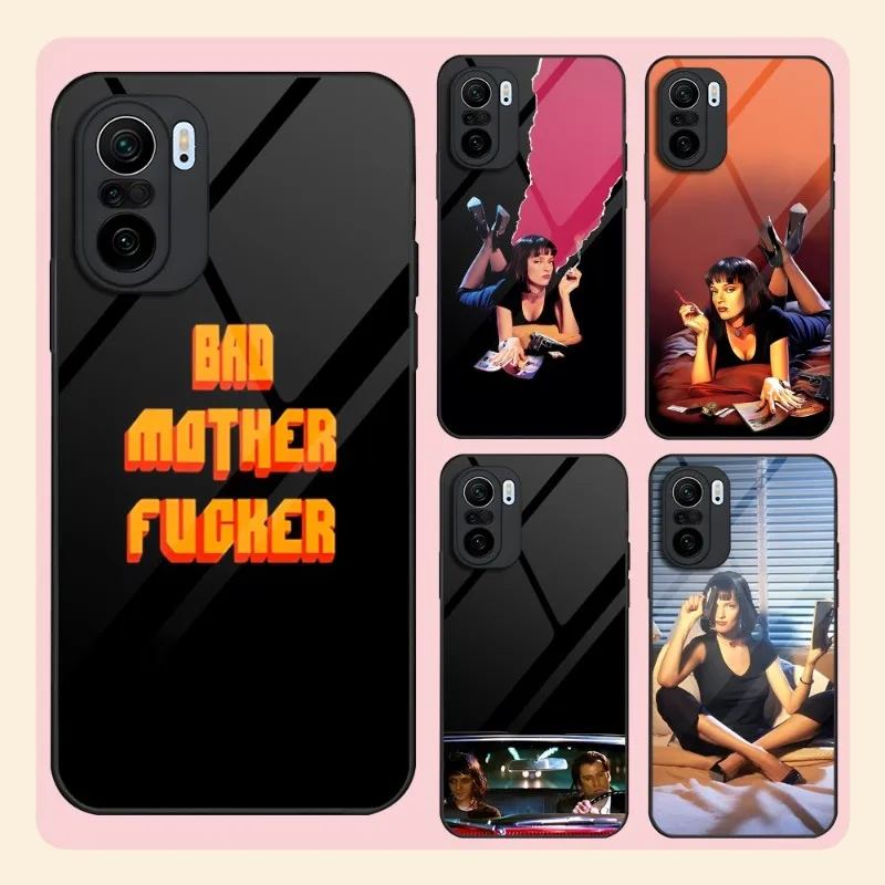 

Pulp Fiction Phone Case Tempered Glass For Redmi K20 K30 K40 K50 Proplus 9 9A 9T Note10 11 T S Pro Poco F2 X3 NFC Cover