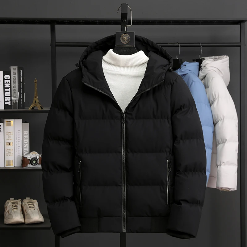 Winter cotton padded jacket for men, Korean fashion, slim and thickened short coat, cotton padded jacket, handsome winter coat,