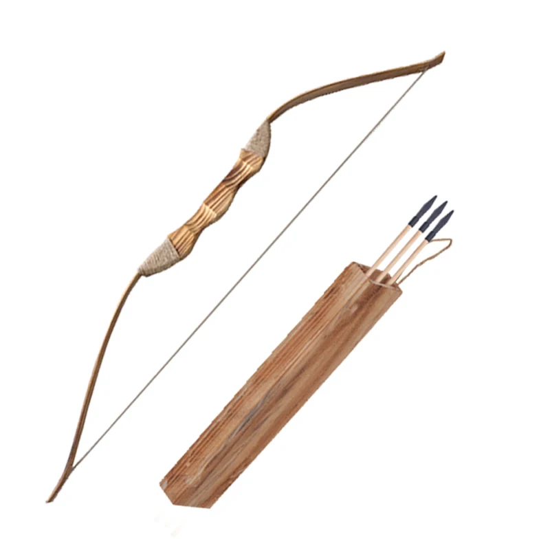 

Традиционный деревянный лук 39 дюймов, детский лук и стрела с мягкими стрелами и колючей для начинающих, детей, молодежных тренировок по стрельбе из лука