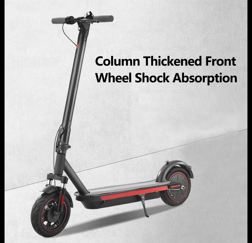 Электрический складной скутер для путешествий 10 дюймов толстая колонна