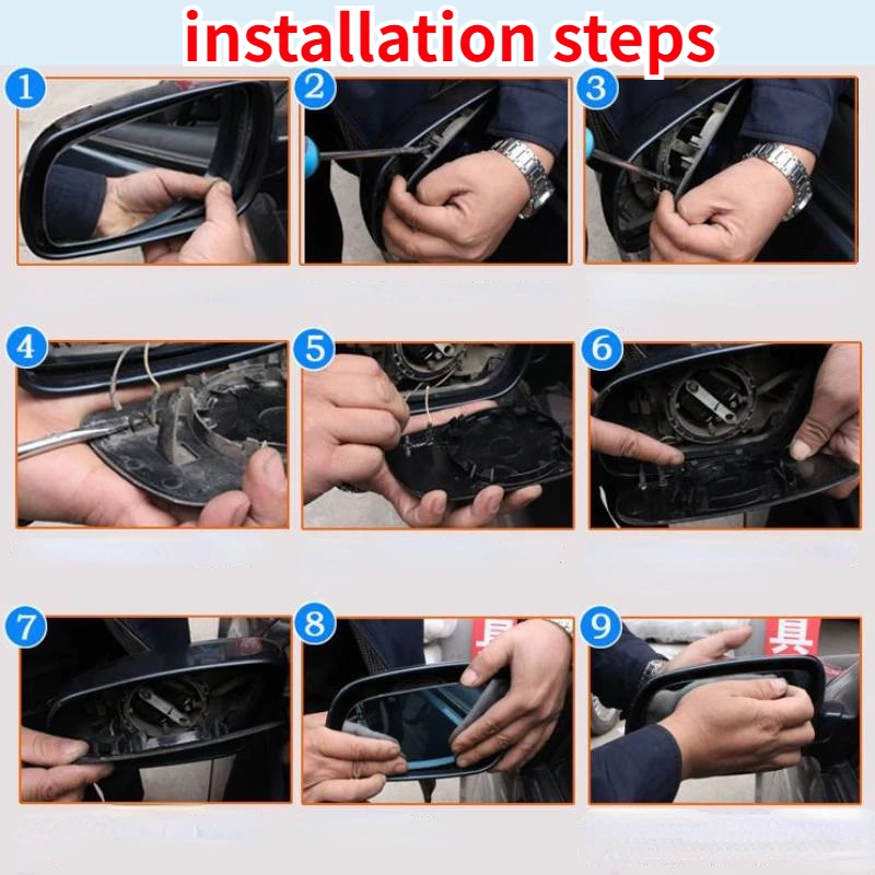 Для LiXiang L9 L8 L7 ONE 2019-2023 автомобильное зеркало заднего вида линзы стеклянная часть