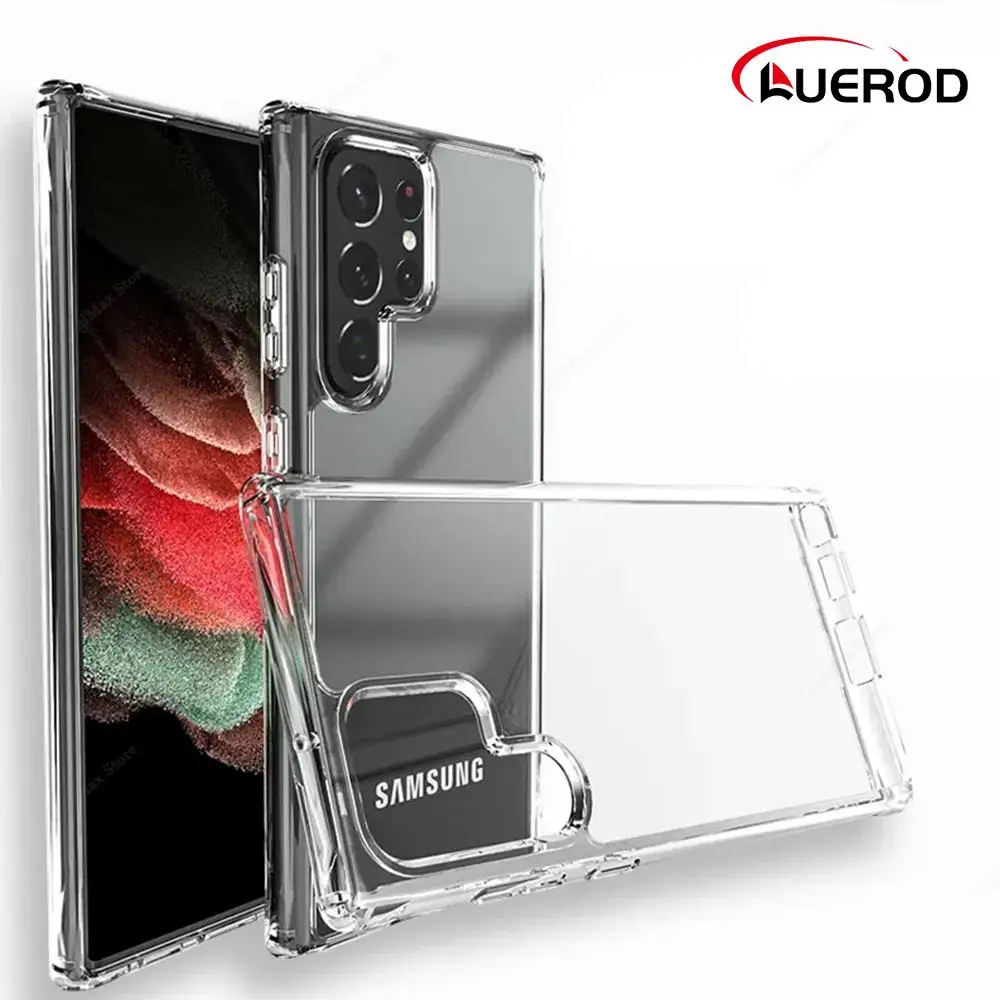 

Transparent Anti-knock Case for Samsung Galaxy S22 S23 Ultra Plus Airbag Cover For Samsung S21 S20 FE Plus S23 Ultra 5G TPU Case