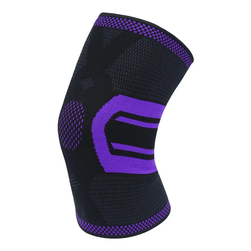 

Вязаный дышащий нескользящий протектор для ног для спортзала спорта бега Kee Pad эластичный нейлоновый трикотажный поддерживающий рукав