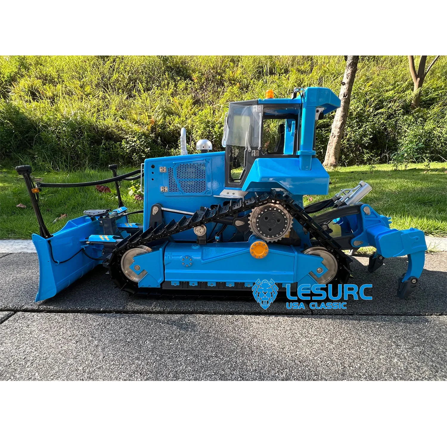 1/14 LESU Aoue Dt60 гусеничный демпфер с радиоуправлением RTR RC гидравлический бульдозер