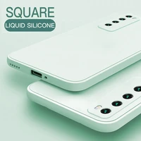 original square liquid silicone case for huawei nova 2s 3 3i 4 5 5i 6 7 8 pro se 5t 7i soft cover for huawei nova 6 7 8 se coque