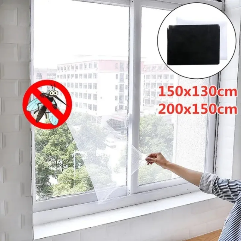 

New Indoor Fly Mosquito Window Net Insect Mesh Window Screen Net Indoor Mesh Bug Mosquito Net Easy To Fit with Tape Home Textile