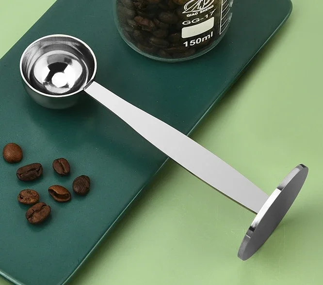 Подставка из нержавеющей стали ложка для темпера инструменты 2 в 1 кофейная