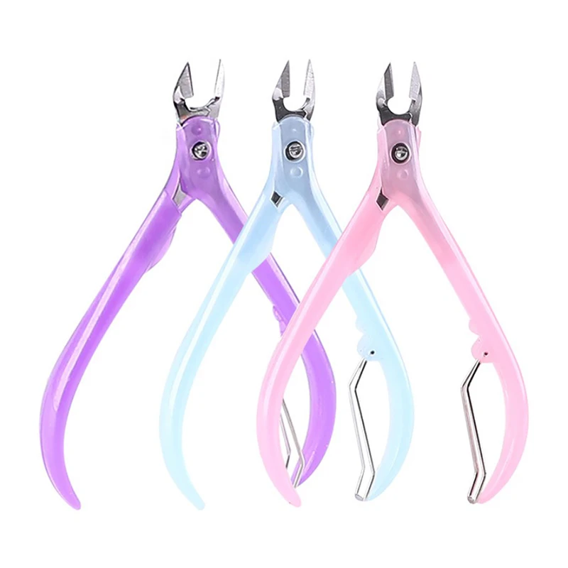 

1PCS Handle Toenail Ingrown Nail Art Cuticle Nipper Clipper Edge Cutter Manicure Scissor Plier Tool Pedicure Dead Skin Remover
